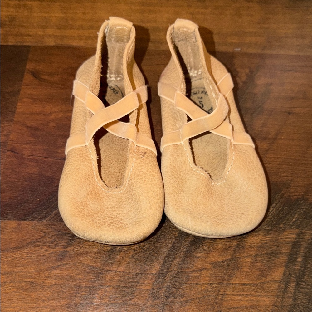 Freshly Picked Tan Kids Moccasins